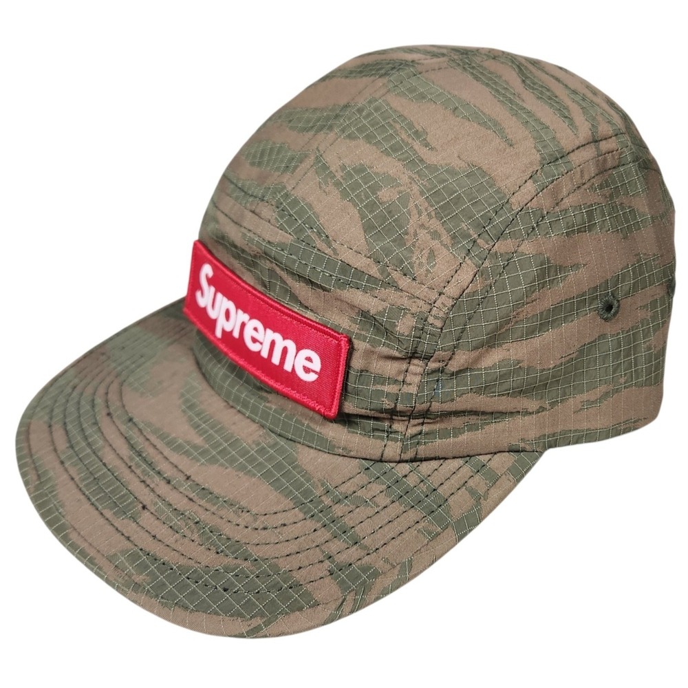 Supreme Tiger Camo Ripstop Camp Cap Box Logo SS26 Olive One Size New
